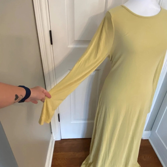 New! Free People Beach Aubre Open-back Essential Maxi Yellow nwot 33622 - Picture 7 of 15